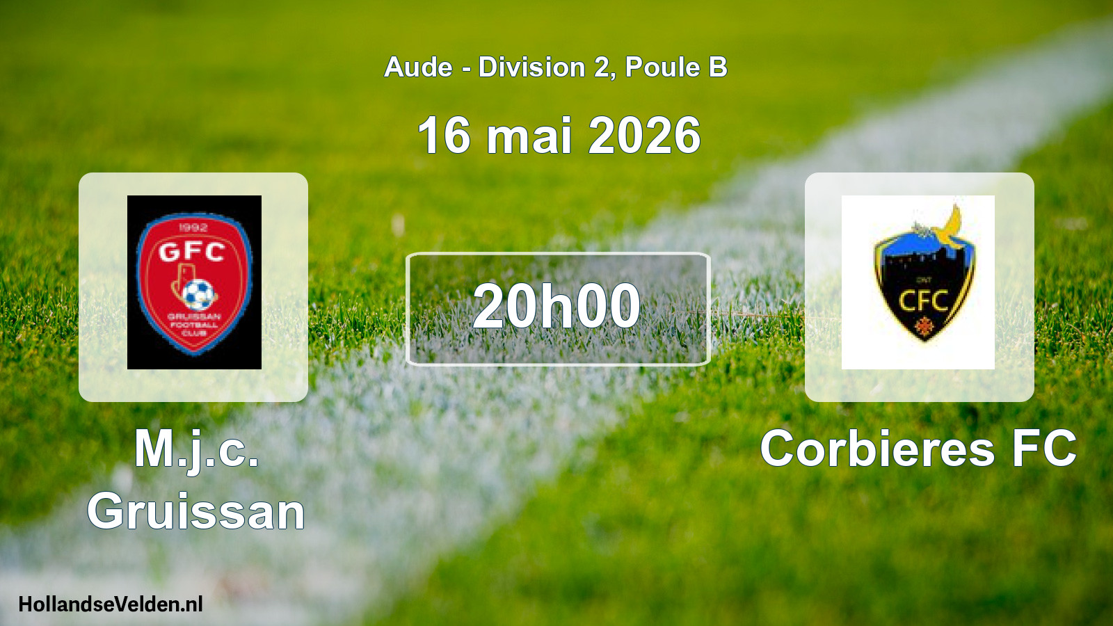 Scheduled Match: M.j.c. Gruissan - Corbieres FC (16 May 2026)