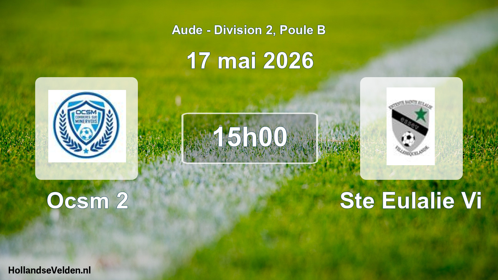 Match programmé: Ocsm 2 - Ste Eulalie Vi (17 mai 2026)