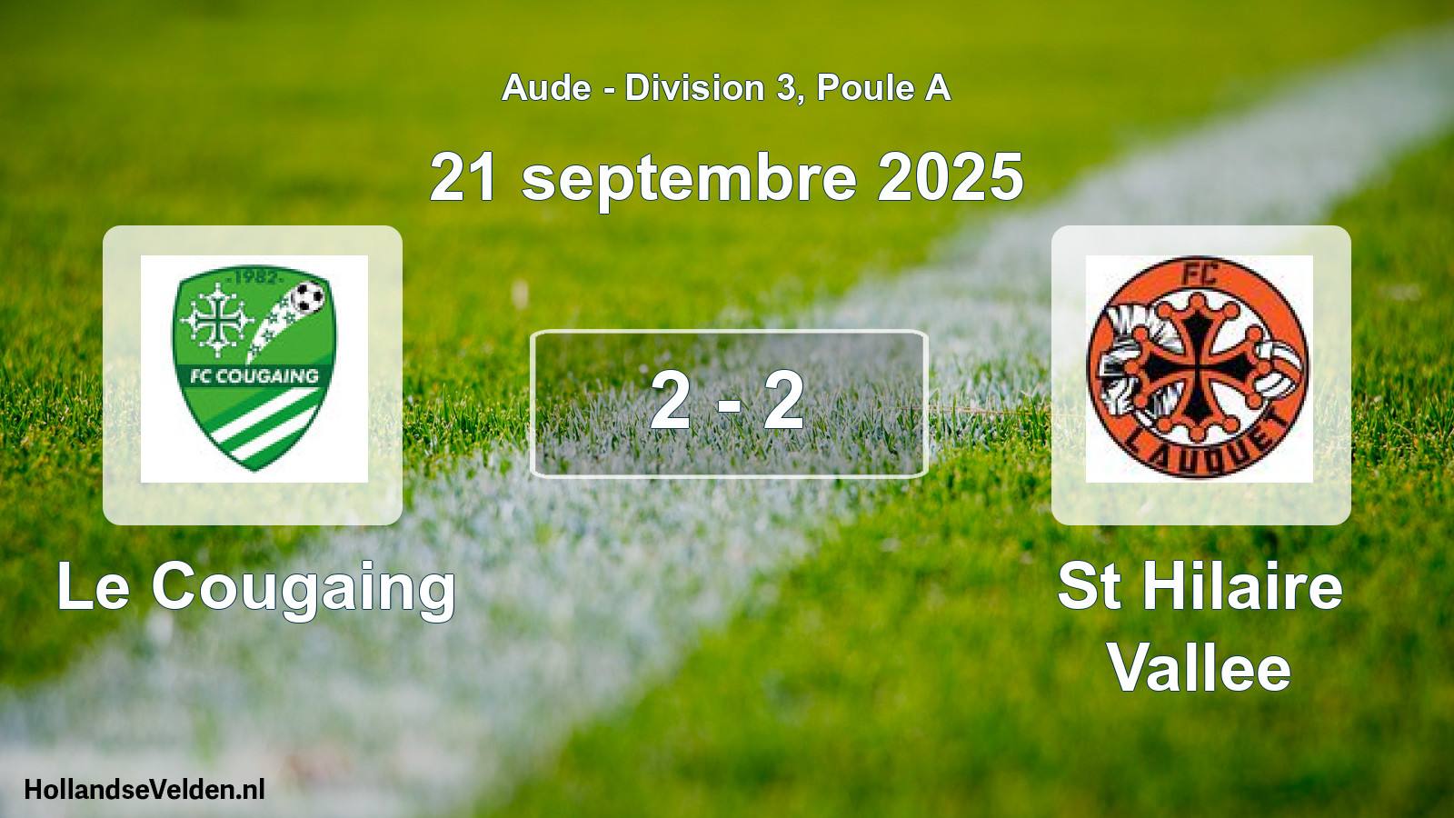 Gespeelde wedstrijd: Le Cougaing - St Hilaire Vallee 2 - 2 (21 september 2025)