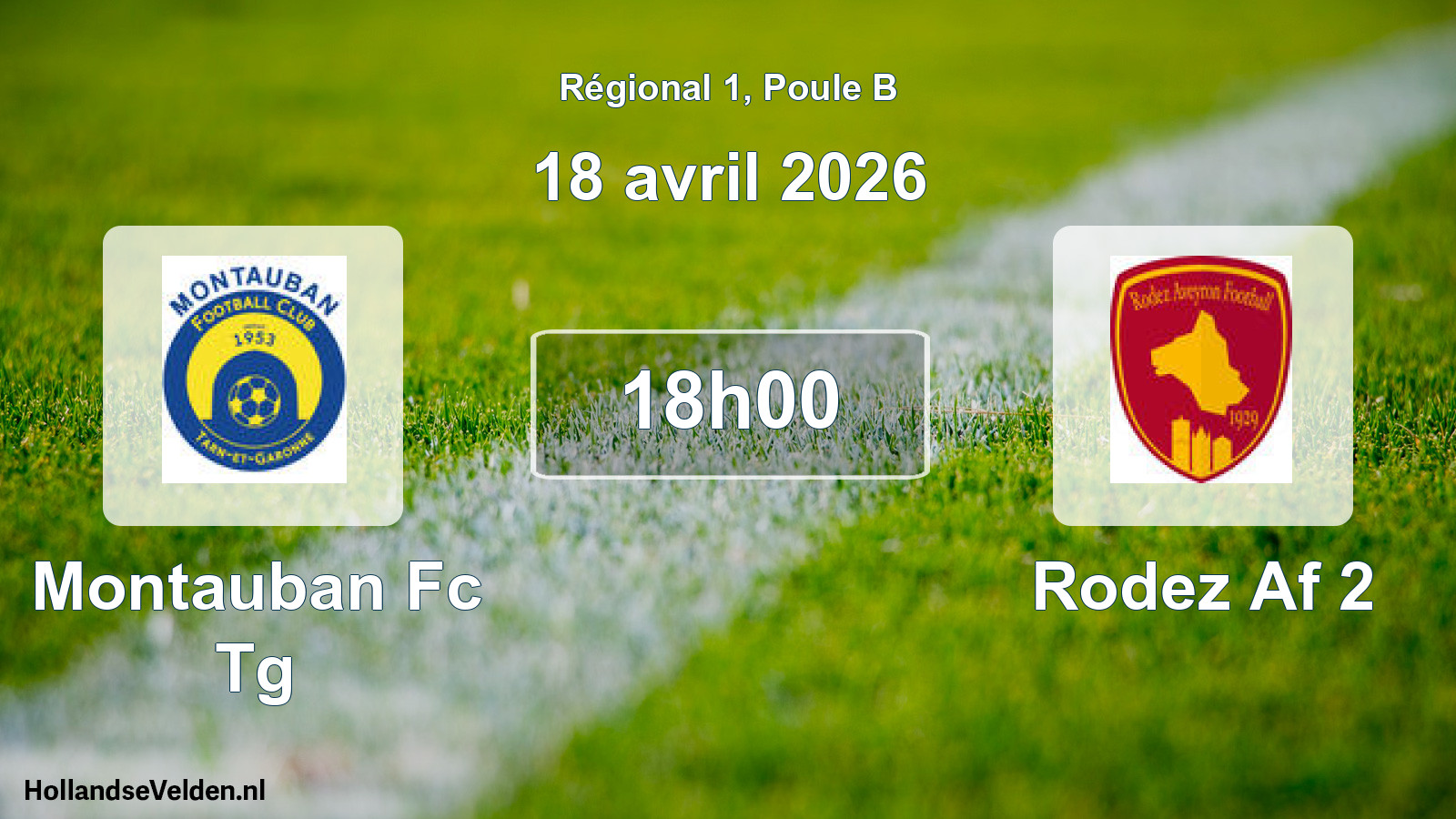 Scheduled Match: Montauban Fc Tg - Rodez Af 2 (18 April 2026)