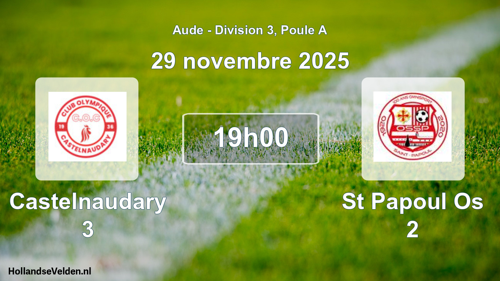 Scheduled Match: Castelnaudary 3 - St Papoul Os 2 (29 November 2025)