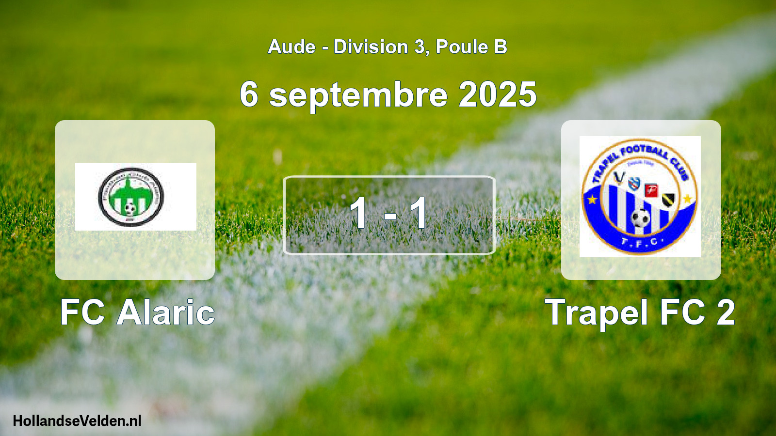 Total number of matches played: FC Alaric - Trapel FC 2 1 - 1 (6 September 2025)