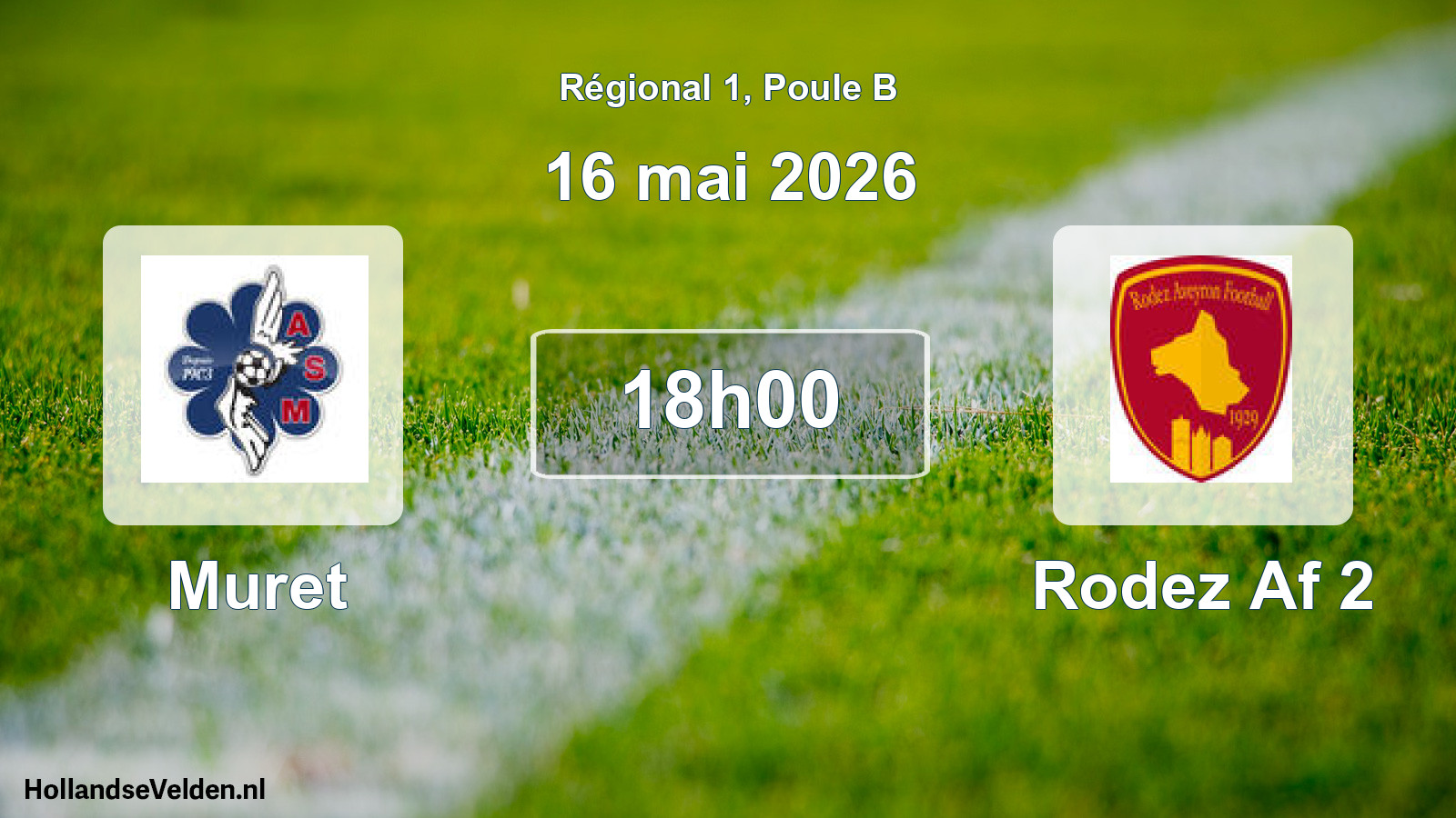Scheduled Match: Muret - Rodez Af 2 (16 May 2026)