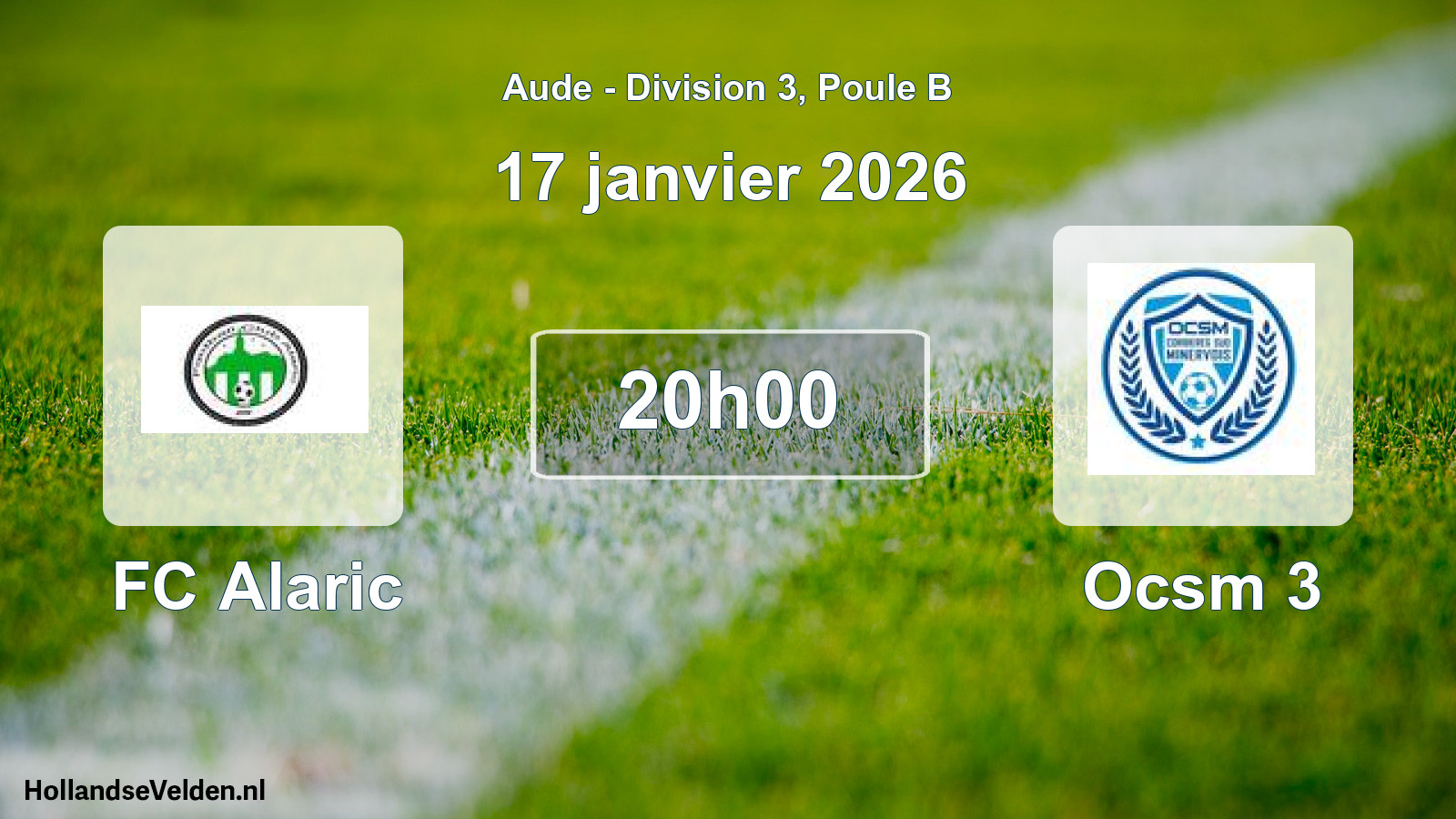 Scheduled Match: FC Alaric - Ocsm 3 (17 January 2026)
