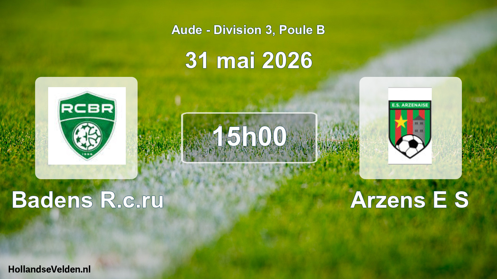 Scheduled Match: Badens R.c.ru - Arzens E S (31 May 2026)