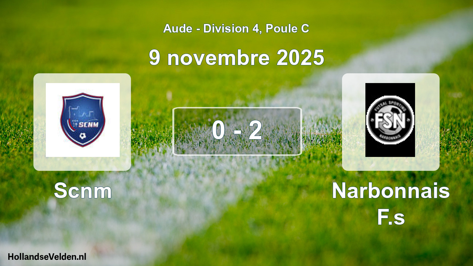 Match joué: Scnm - Narbonnais F.s 0 - 2 (9 novembre 2025)