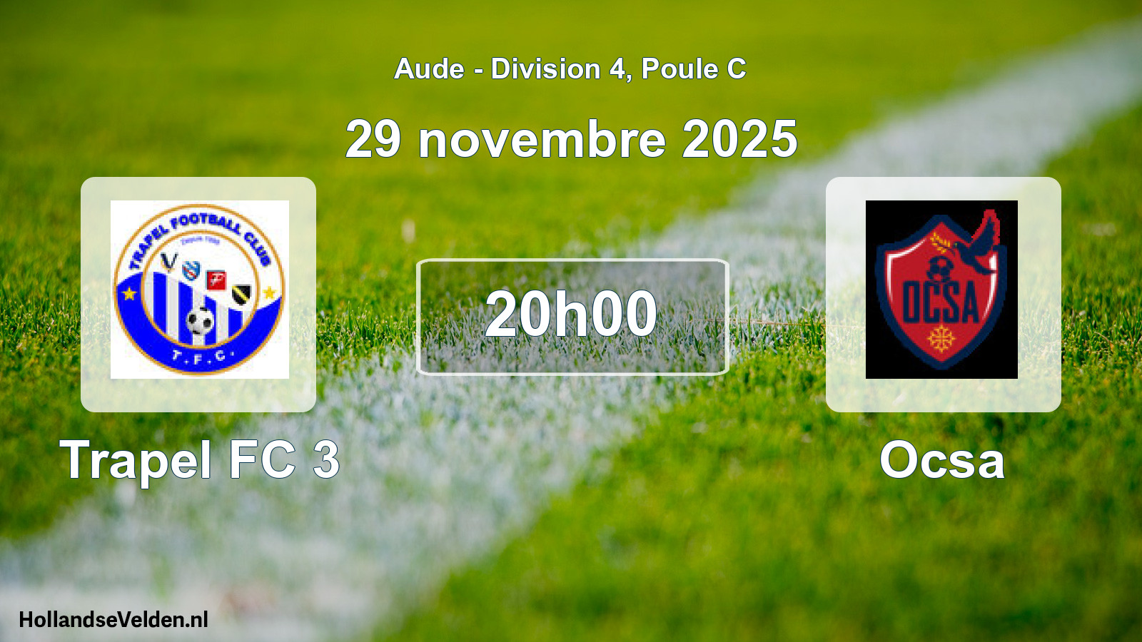 Scheduled Match: Trapel FC 3 - Ocsa (29 November 2025)