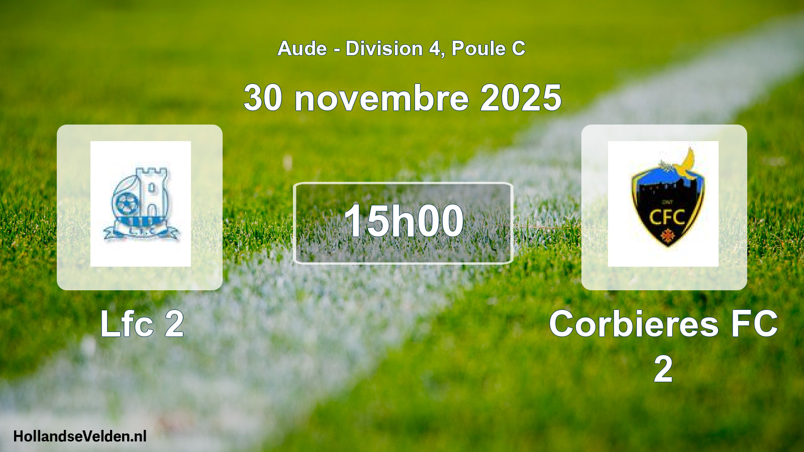 Scheduled Match: Lfc 2 - Corbieres FC 2 (30 November 2025)