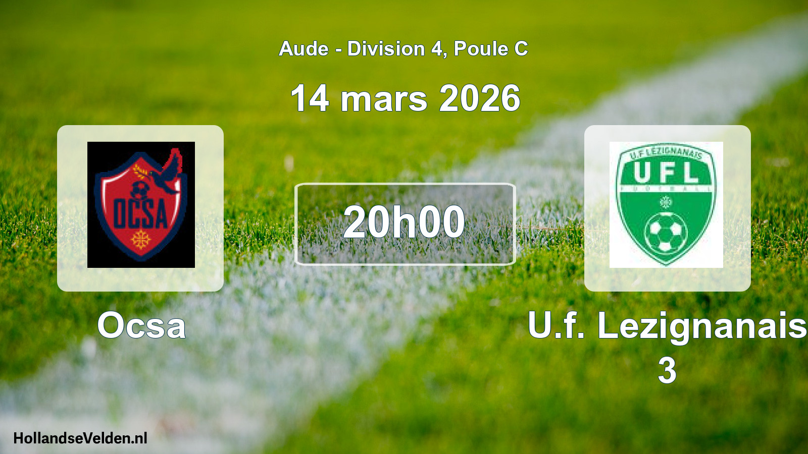 Scheduled Match: Ocsa - U.f. Lezignanais 3 (14 March 2026)