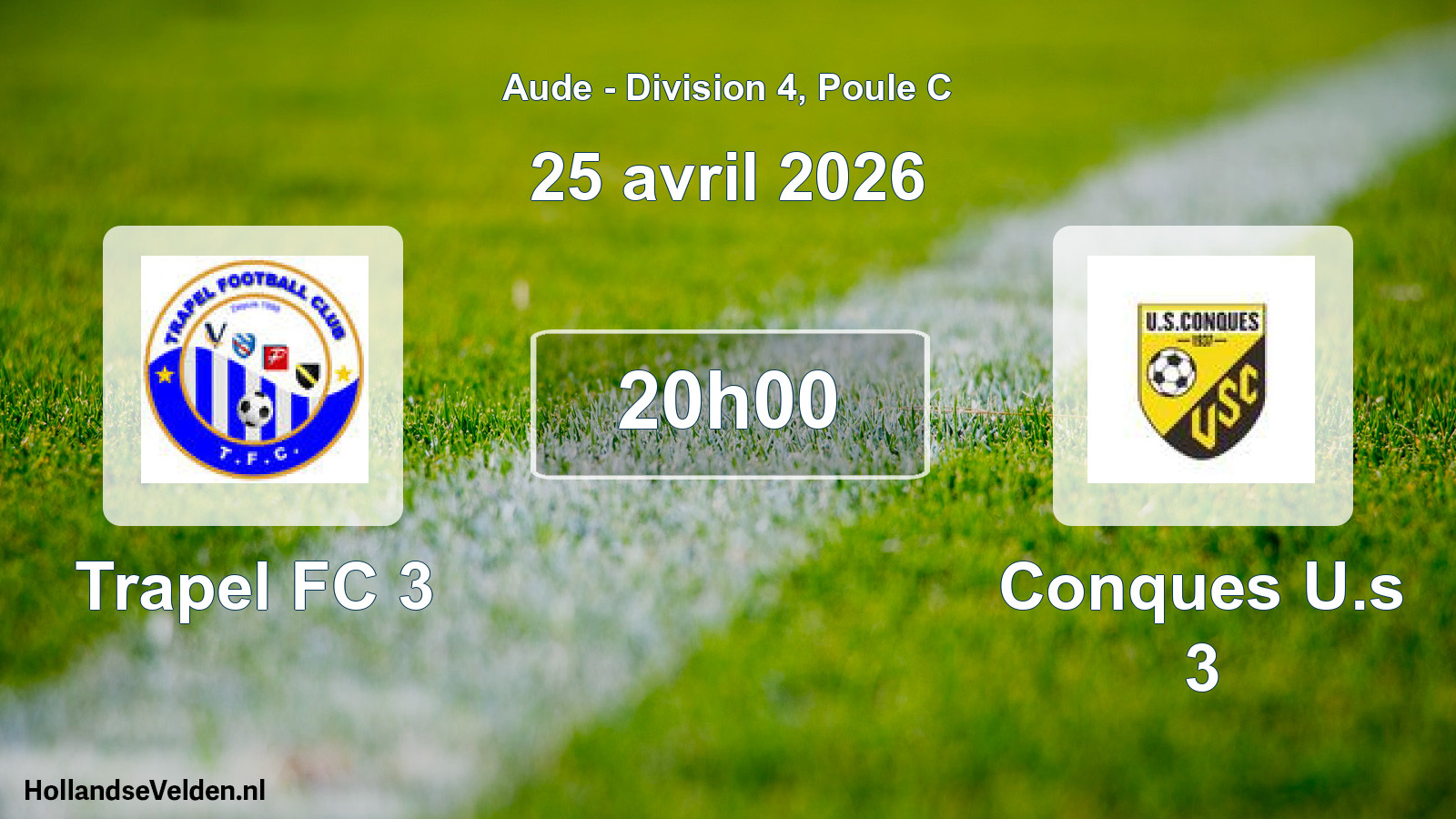 Scheduled Match: Trapel FC 3 - Conques U.s 3 (25 April 2026)