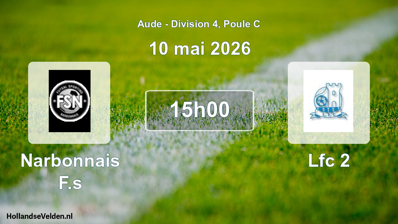 Match programmé: Narbonnais F.s - Lfc 2 (10 mai 2026)