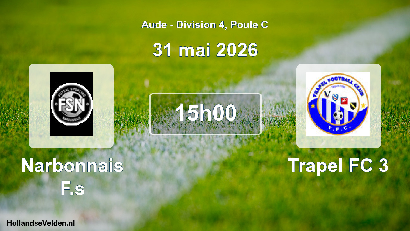 Scheduled Match: Narbonnais F.s - Trapel FC 3 (31 May 2026)