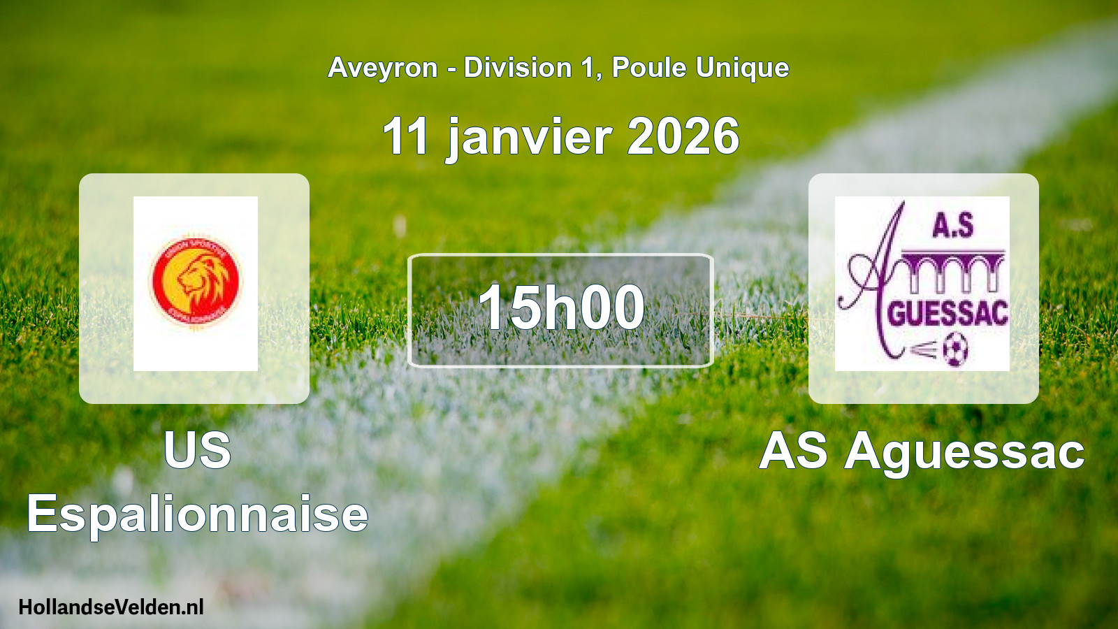 Scheduled Match: US Espalionnaise - AS Aguessac (11 January 2026)