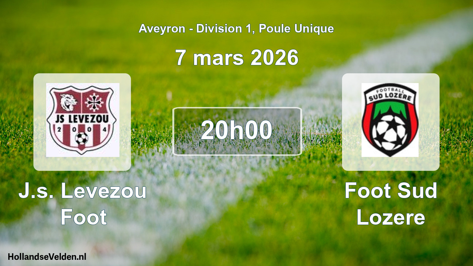 Scheduled Match: J.s. Levezou Foot - Foot Sud Lozere (7 March 2026)