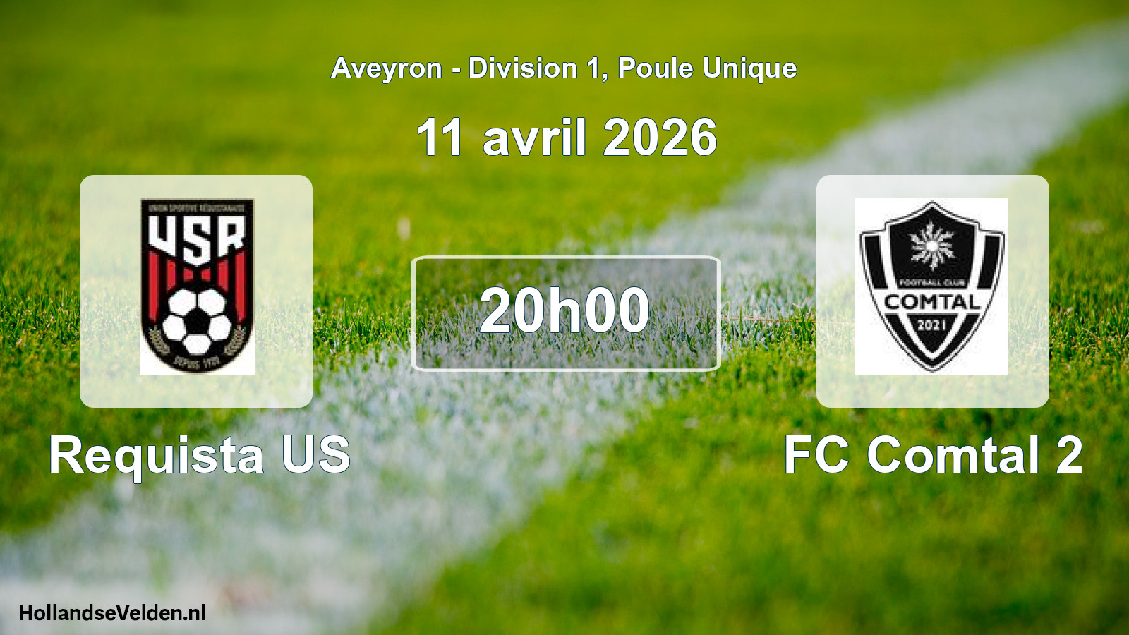 Match programmé: Requista US - FC Comtal 2 (11 avril 2026)