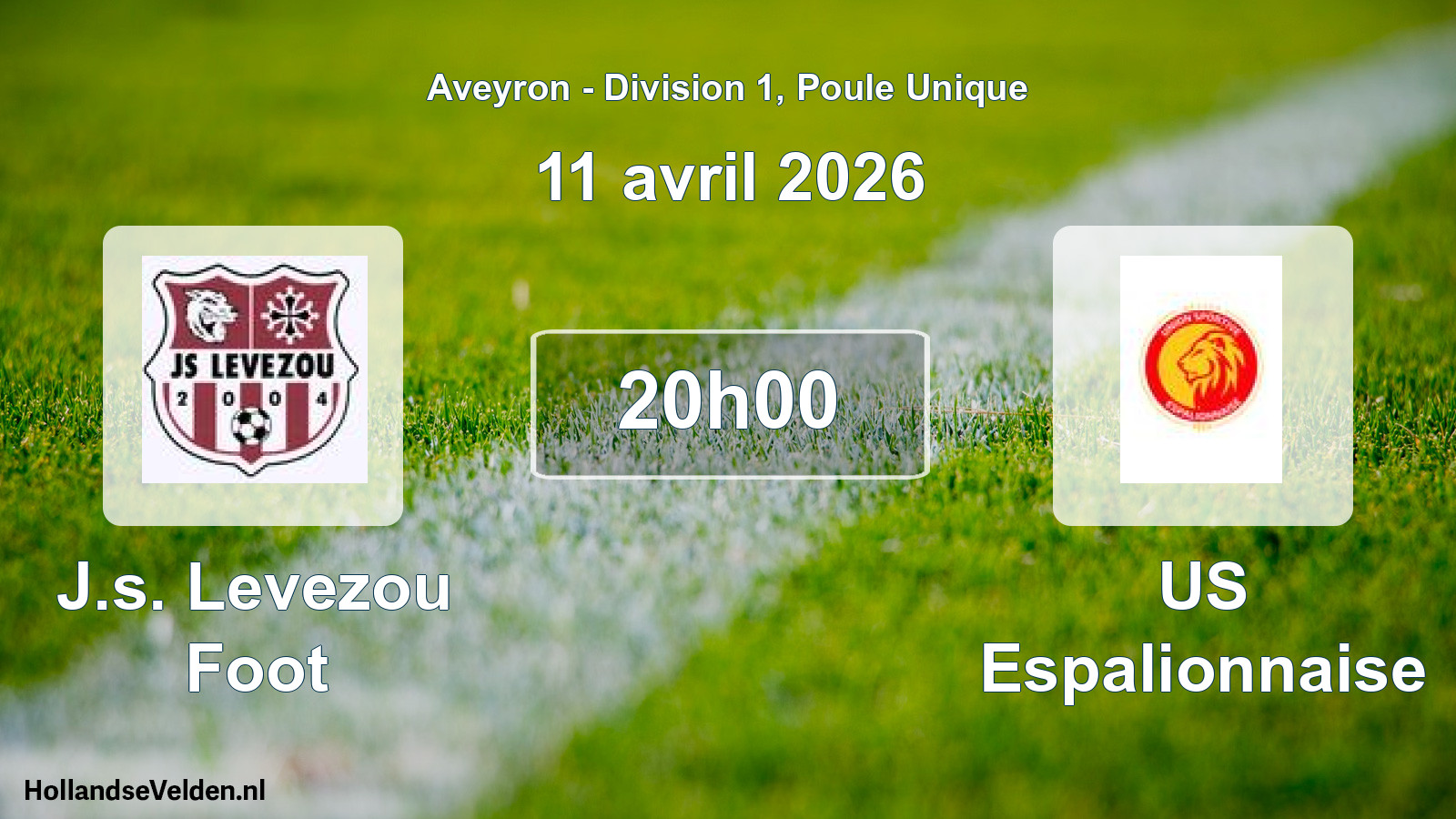 Scheduled Match: J.s. Levezou Foot - US Espalionnaise (11 April 2026)
