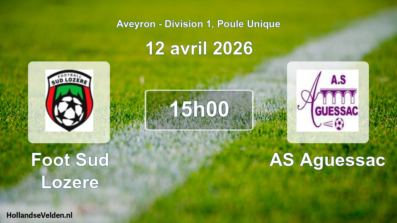 Scheduled Match: Foot Sud Lozere - AS Aguessac (12 April 2026)