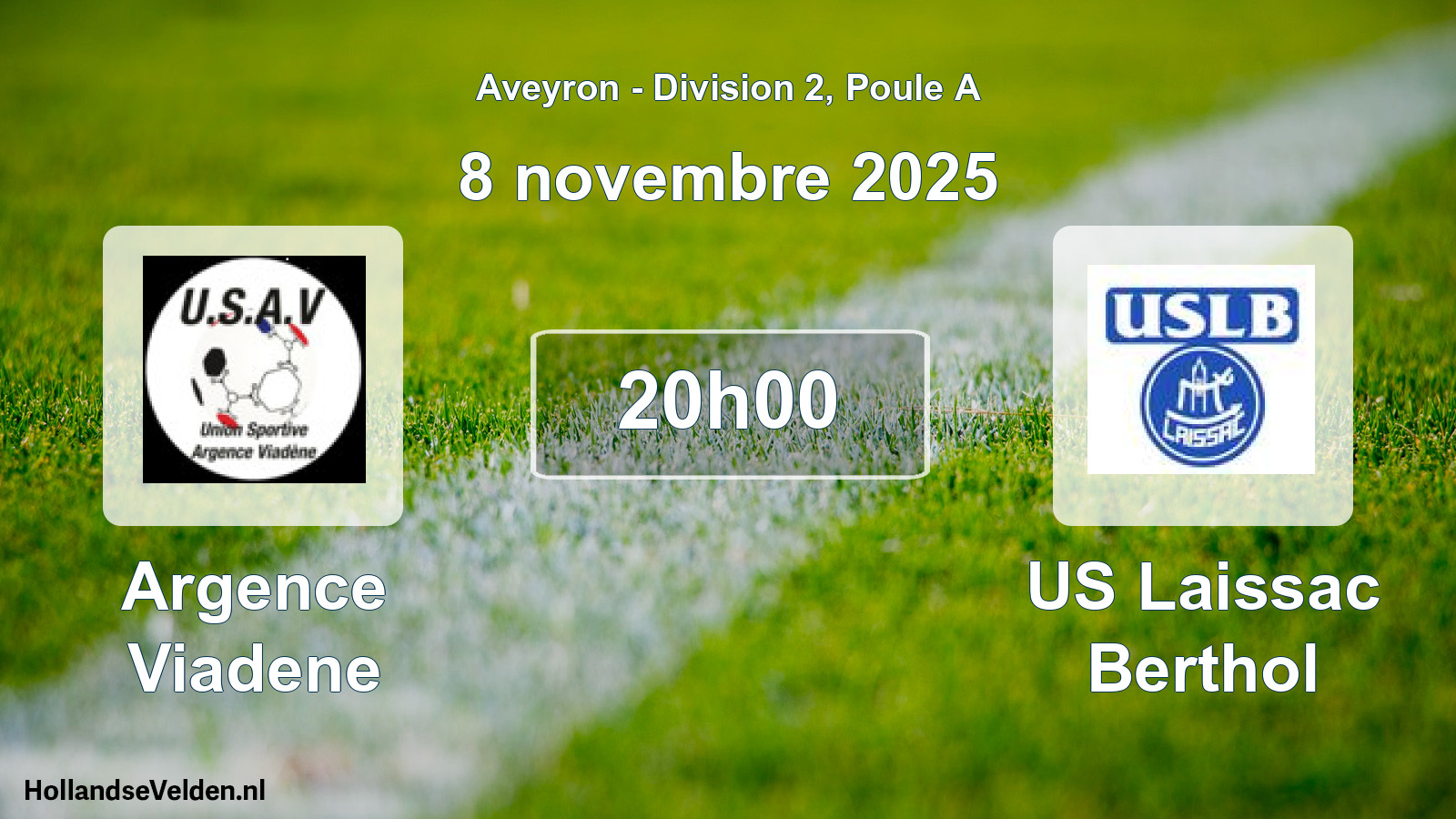 Geplande wedstrijd: Argence Viadene - US Laissac Berthol (8 november 2025)