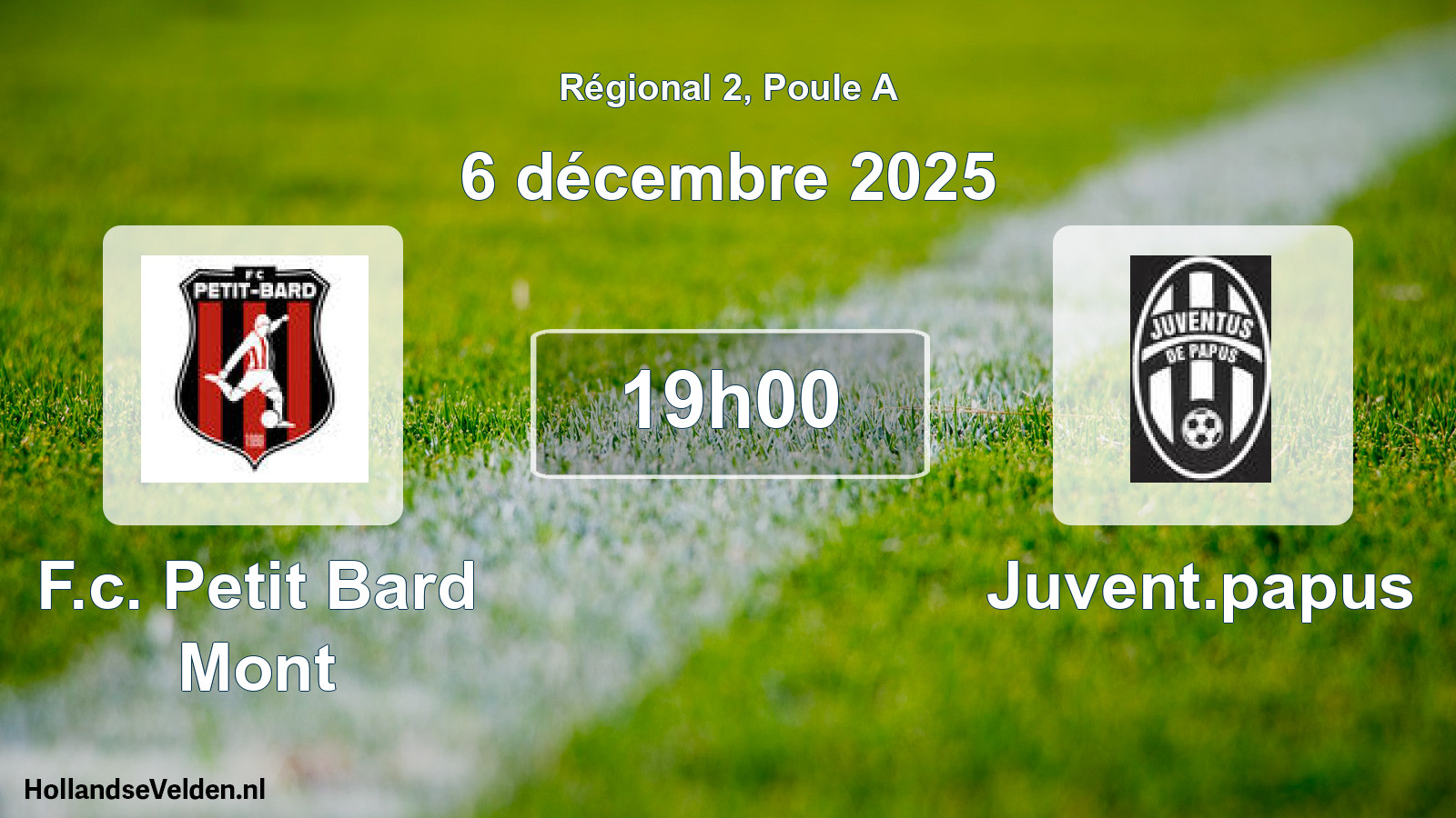 Scheduled Match: F.c. Petit Bard Mont - Juvent.papus (6 December 2025)