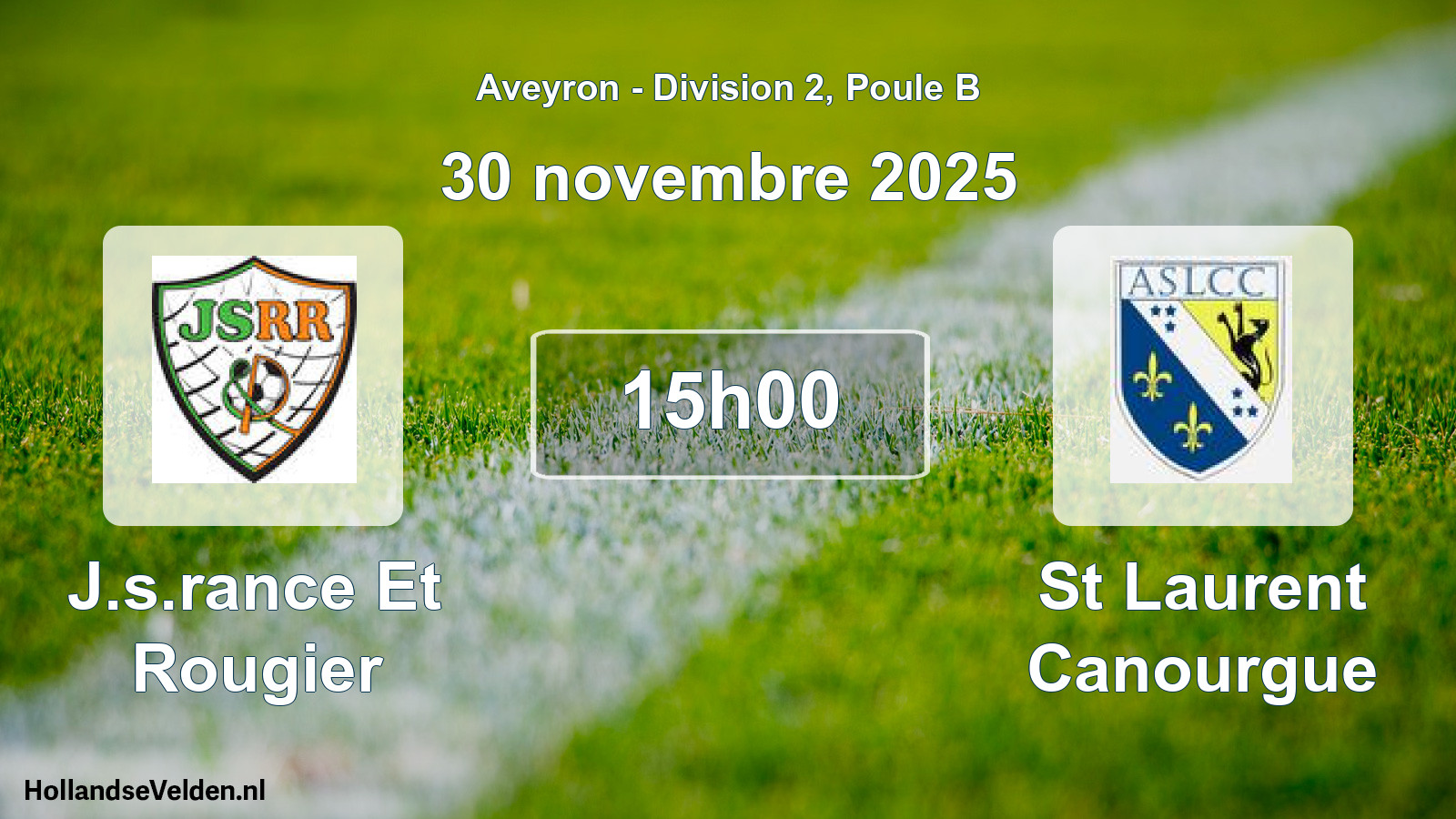 Match programmé: J.s.rance Et Rougier - St Laurent Canourgue (30 novembre 2025)