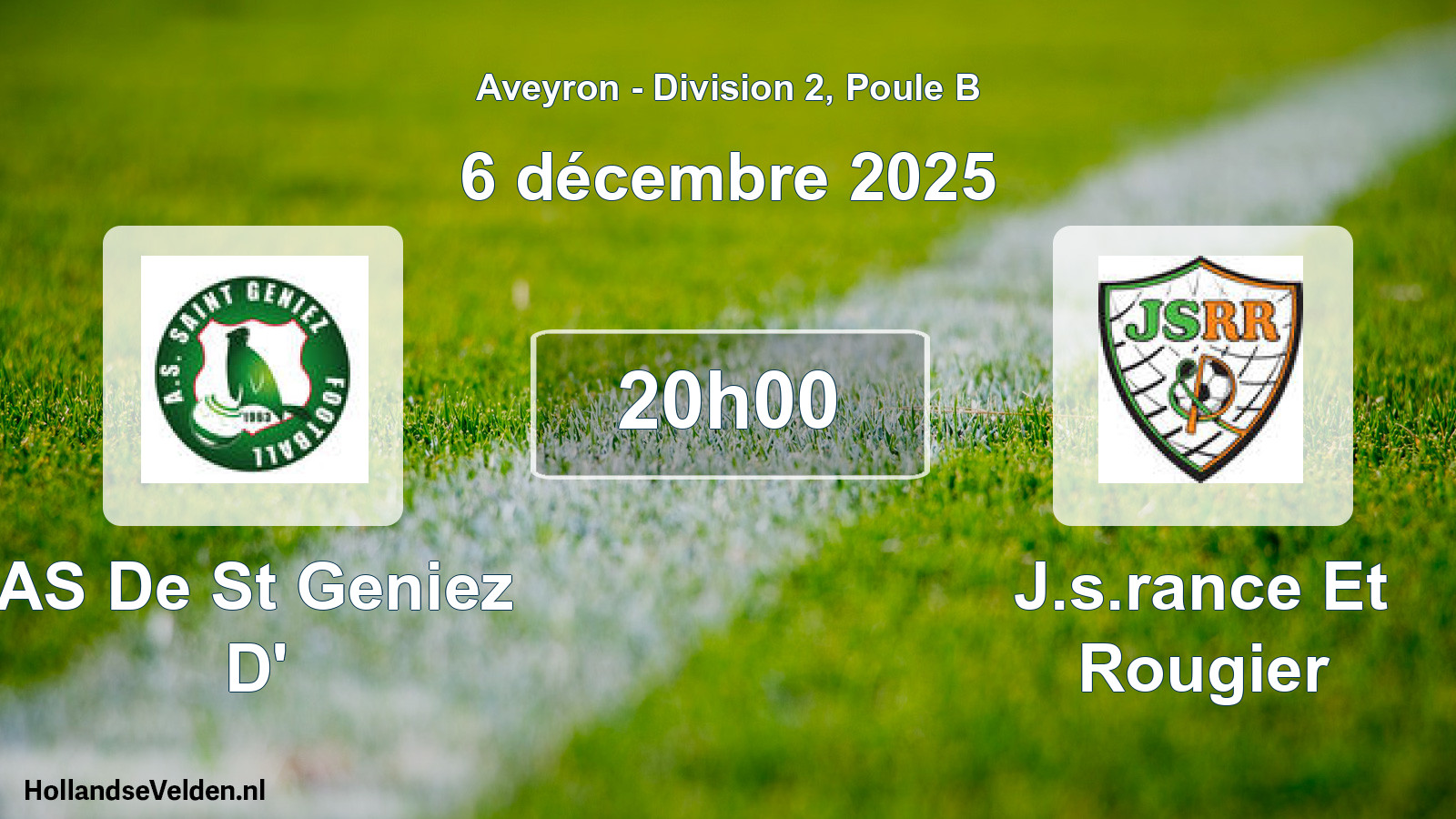 Match programmé: AS De St Geniez D' - J.s.rance Et Rougier (6 décembre 2025)