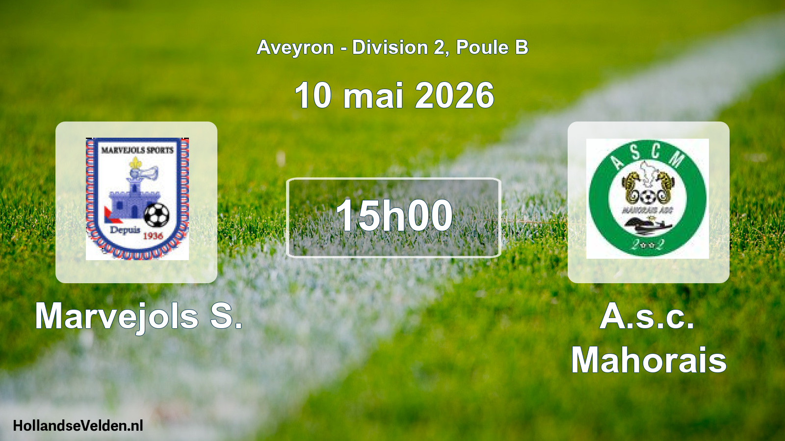 Scheduled Match: Marvejols S. - A.s.c. Mahorais (10 May 2026)