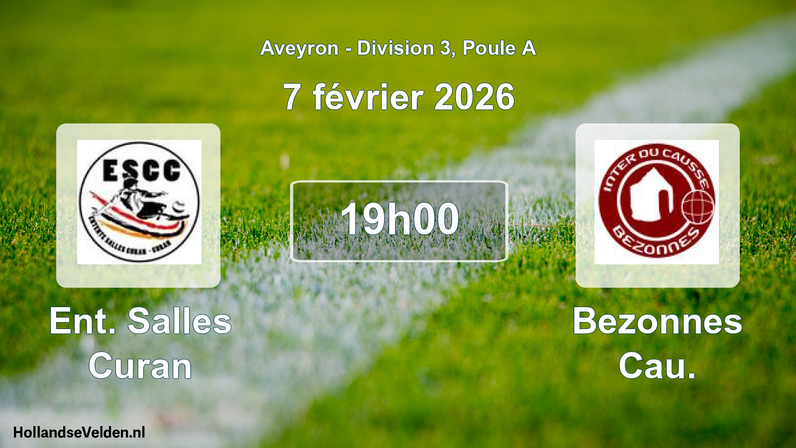 Match programmé: Ent. Salles Curan - Bezonnes Cau. (7 février 2026)