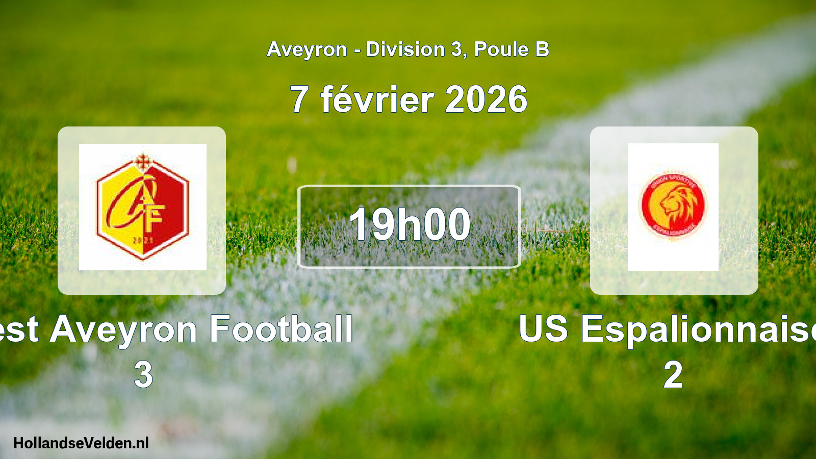 Scheduled Match: Ouest Aveyron Football 3 - US Espalionnaise 2 (7 February 2026)