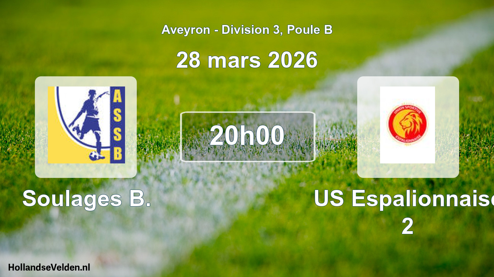 Scheduled Match: Soulages B. - US Espalionnaise 2 (28 March 2026)