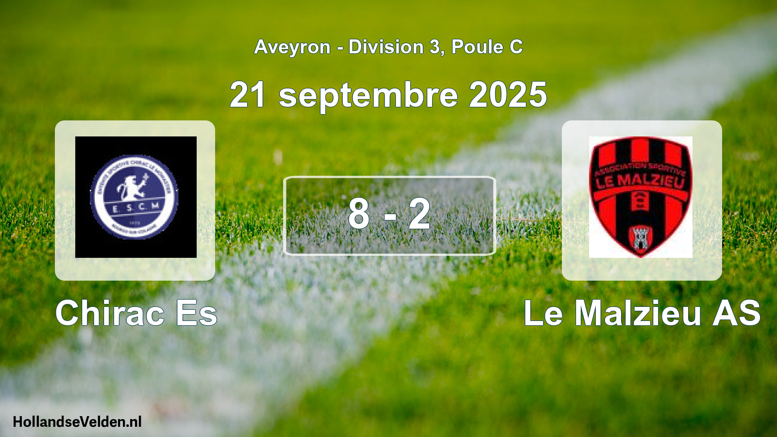 Gespeelde wedstrijd: Chirac Es - Le Malzieu AS 8 - 2 (21 september 2025)