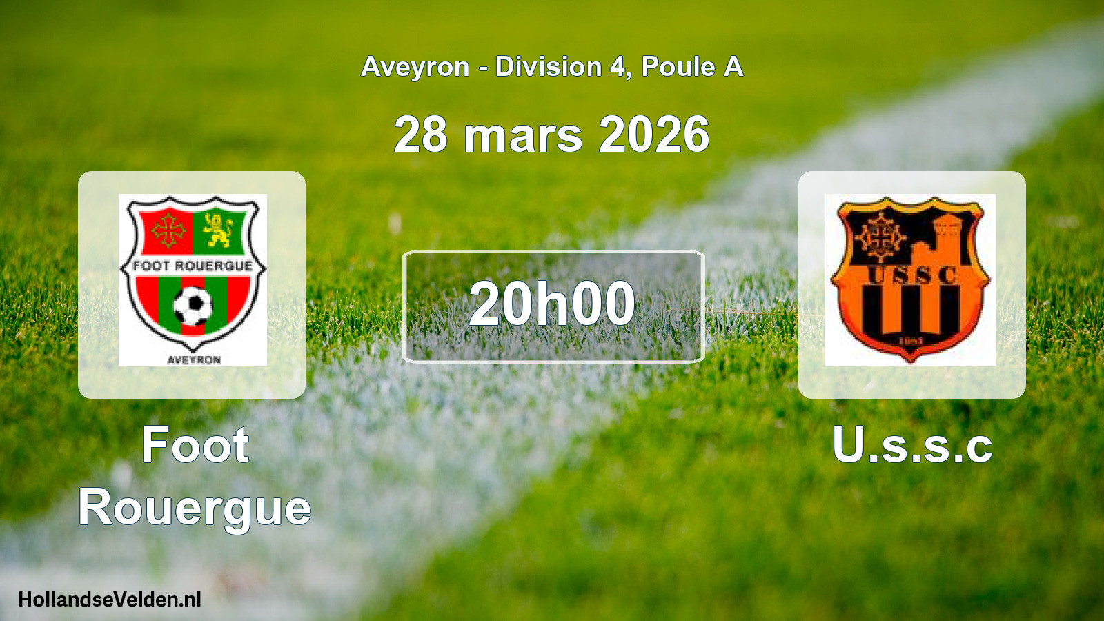 Scheduled Match: Foot Rouergue - U.s.s.c (28 March 2026)