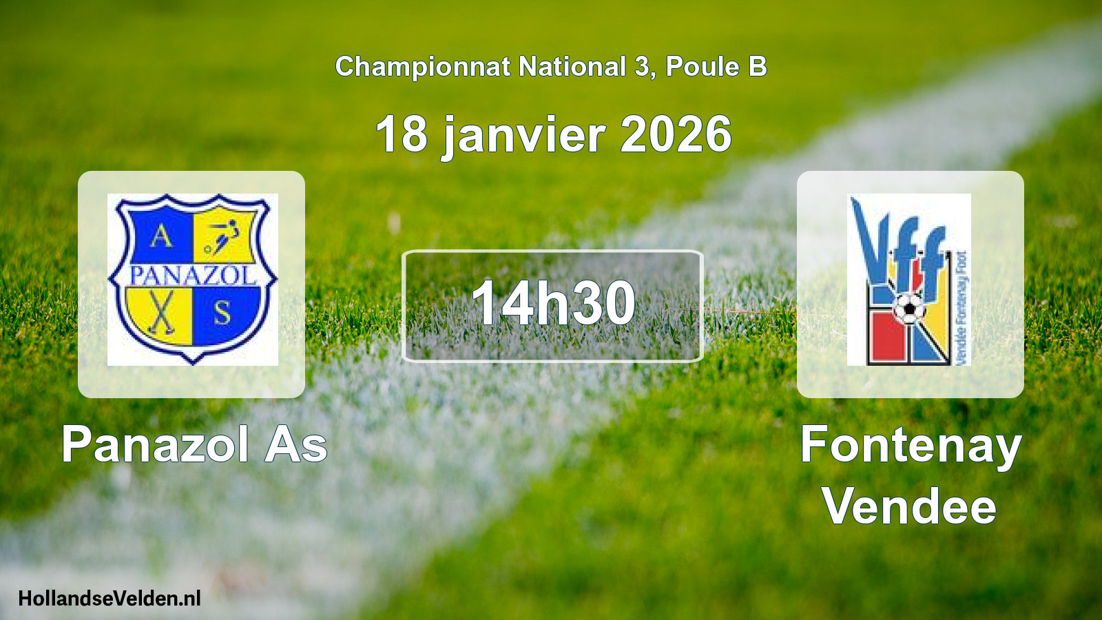 Geplande wedstrijd: Panazol As - Fontenay Vendee (18 janvier 2026)