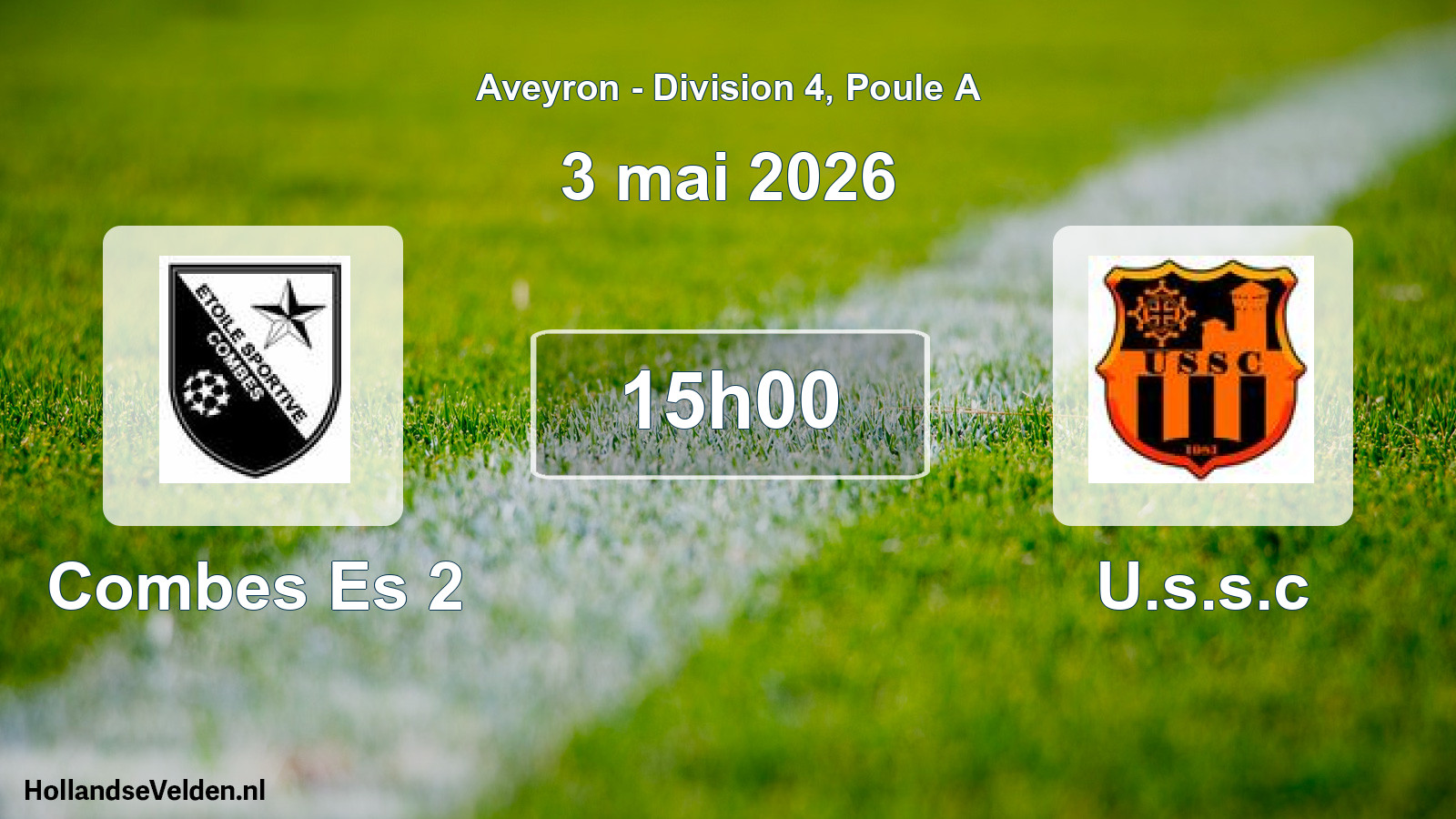 Match programmé: Combes Es 2 - U.s.s.c (3 mai 2026)