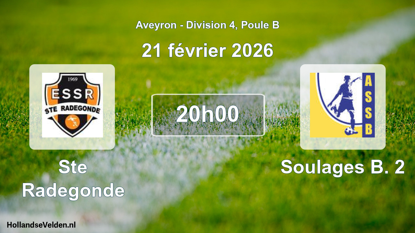 Scheduled Match: Ste Radegonde - Soulages B. 2 (21 February 2026)