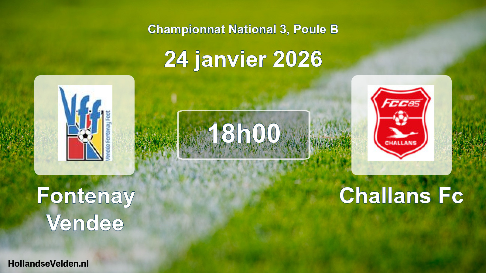 Geplande wedstrijd: Fontenay Vendee - Challans Fc (24 januari 2026)