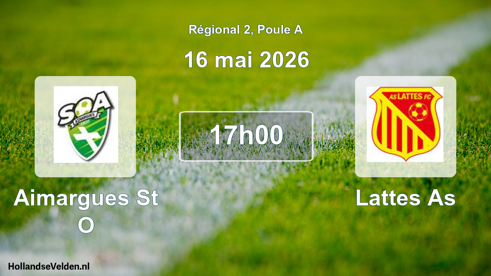 Scheduled Match: Aimargues St O - Lattes As (16 May 2026)