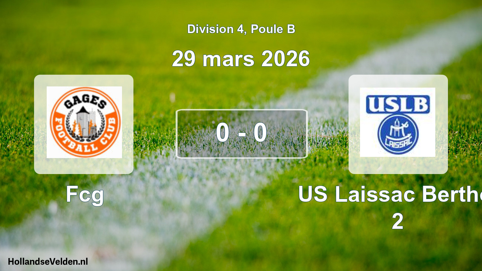 Match joué: Fcg - US Laissac Berthol 2 0 - 0 (29 mars 2026)
