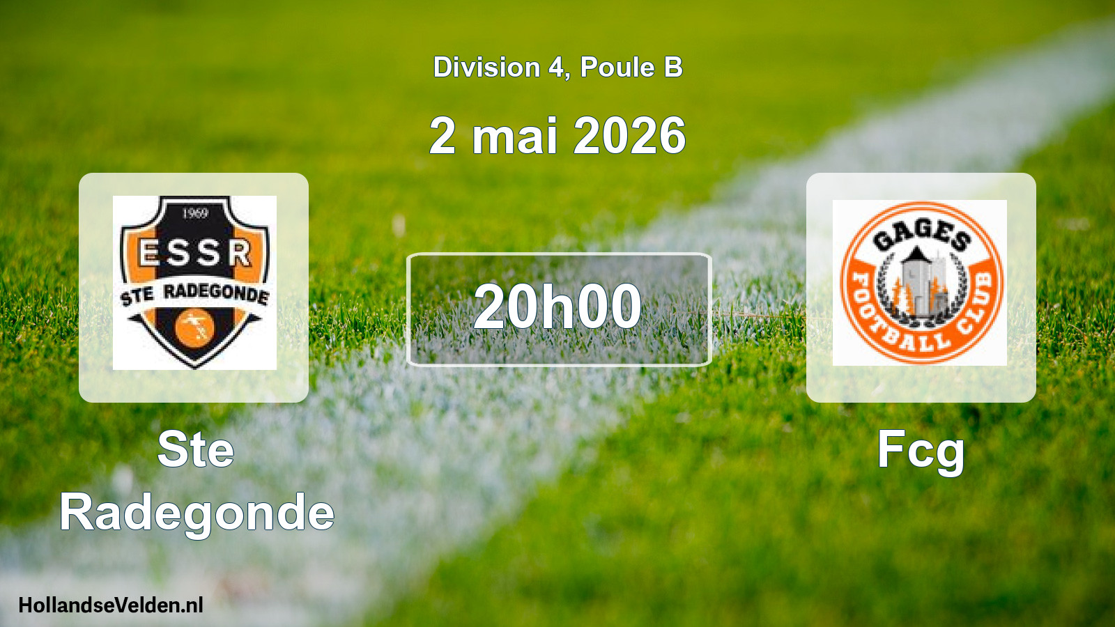 Match programmé: Ste Radegonde - Fcg (2 mai 2026)