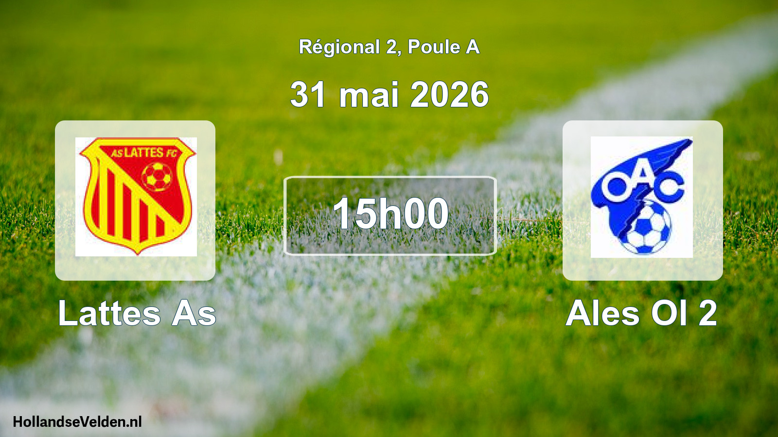 Geplande wedstrijd: Lattes As - Ales Ol 2 (31 mai 2026)