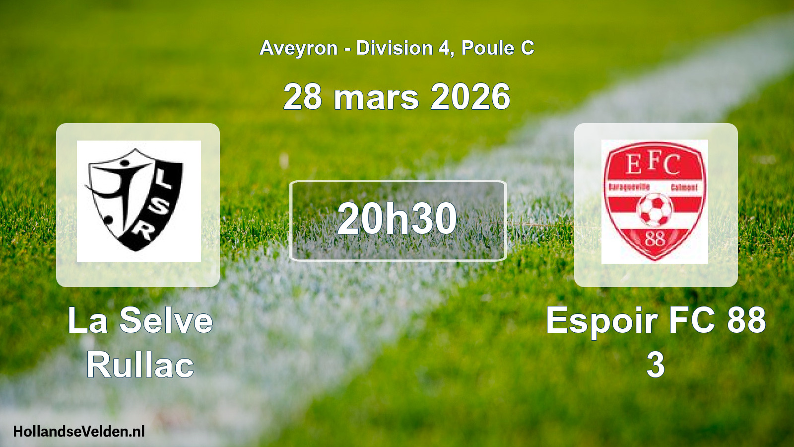 Geplande wedstrijd: La Selve Rullac - Espoir FC 88 3 (28 maart 2026)