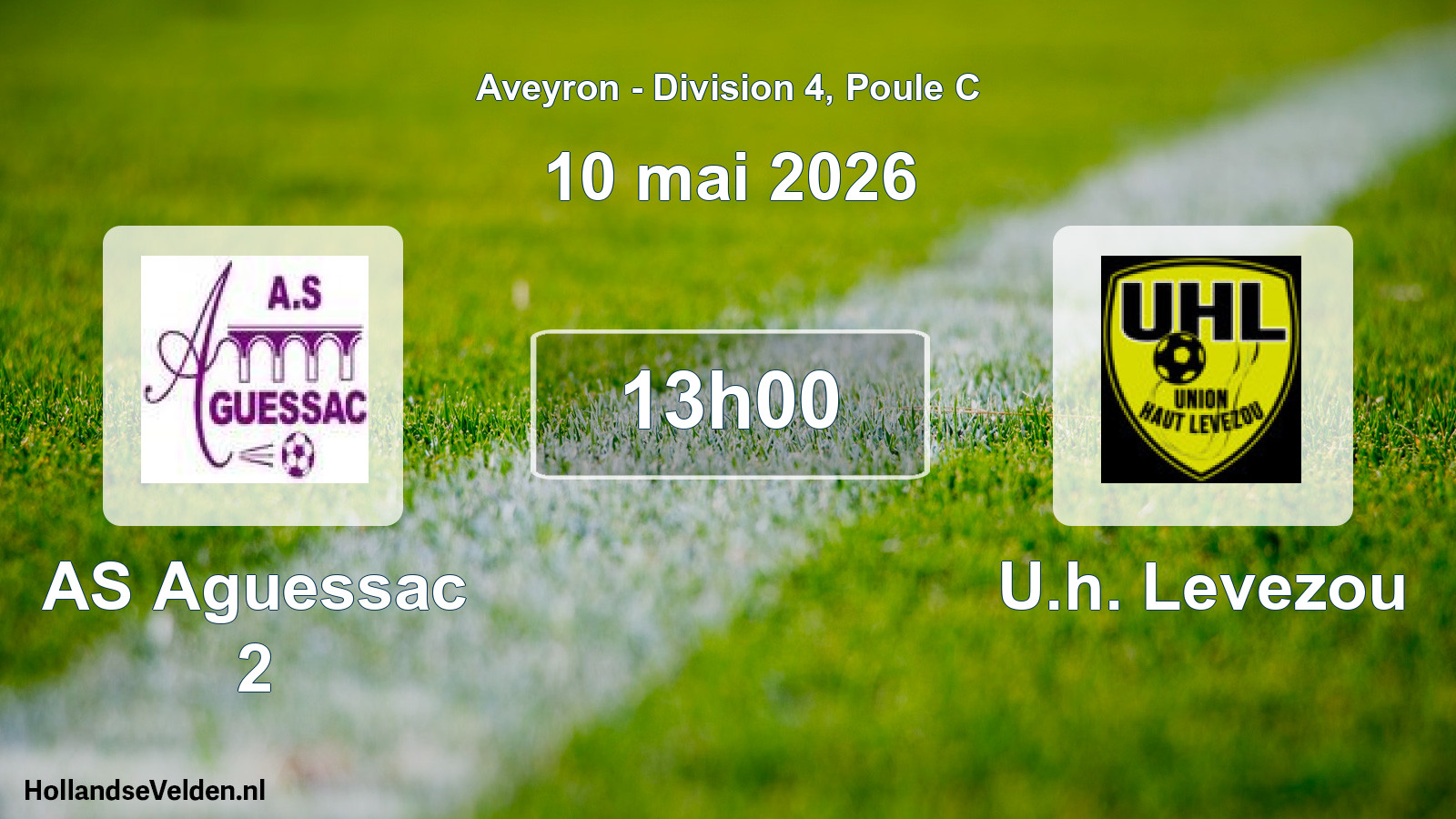 Match programmé: AS Aguessac 2 - U.h. Levezou (10 mai 2026)