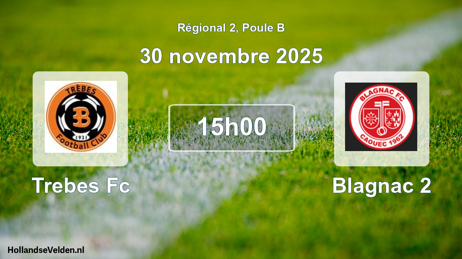 Scheduled Match: Trebes Fc - Blagnac 2 (30 November 2025)