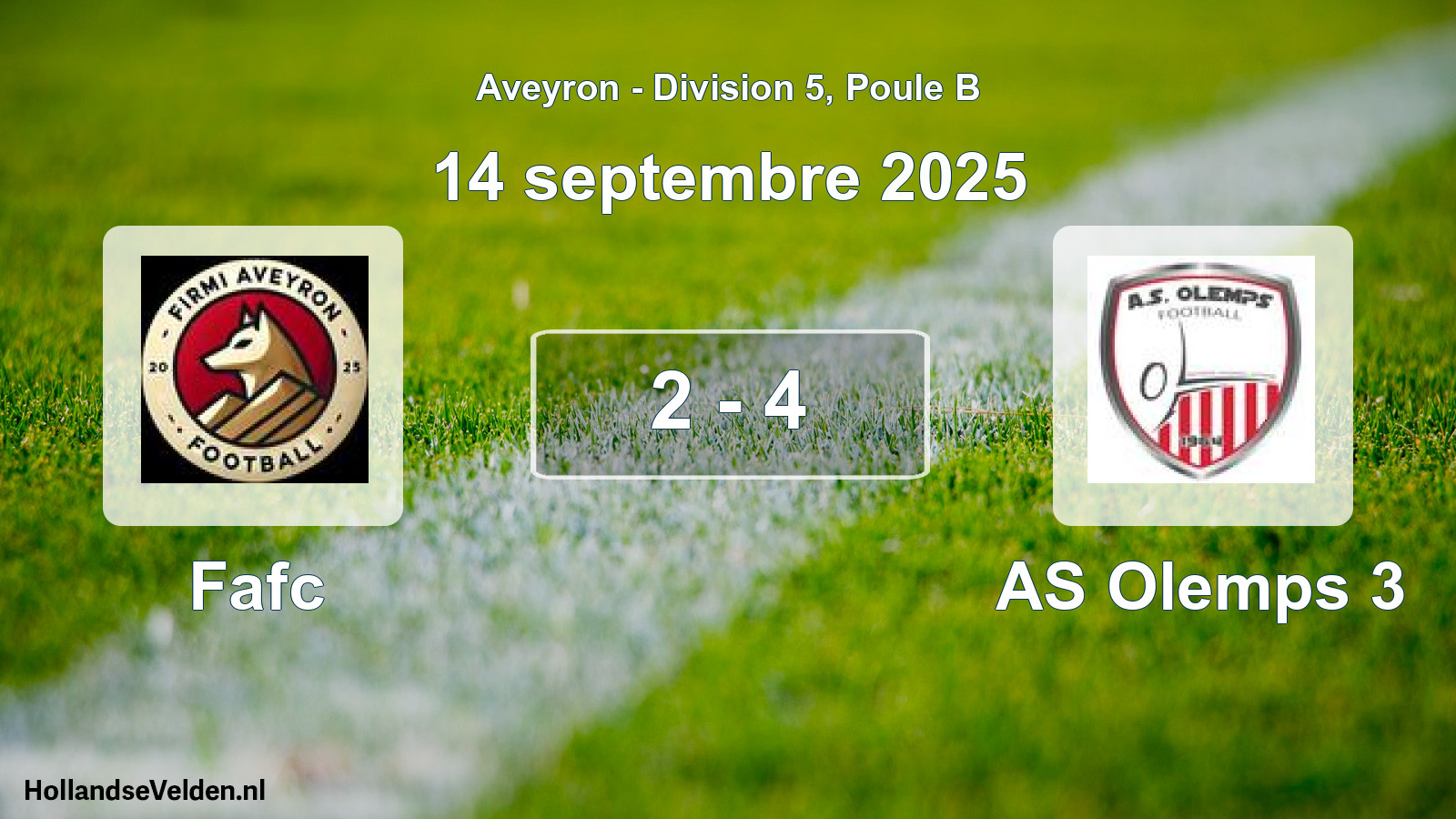 Match joué: Fafc - AS Olemps 3 2 - 4 (14 septembre 2025)