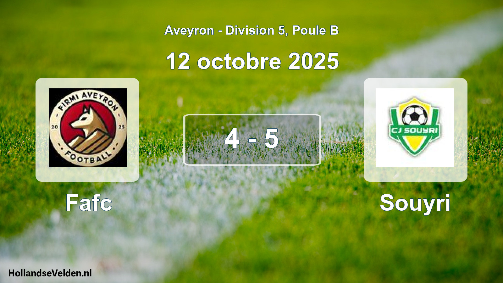 Gespeelde wedstrijd: Fafc - Souyri 4 - 5 (12 oktober 2025)