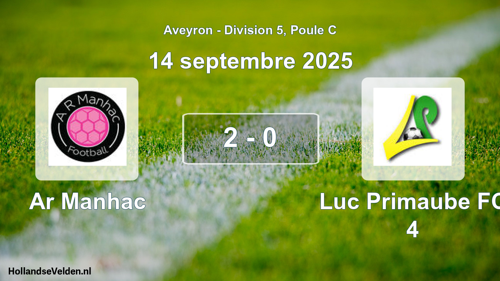 Total number of matches played: Ar Manhac - Luc Primaube FC 4 2 - 0 (14 September 2025)