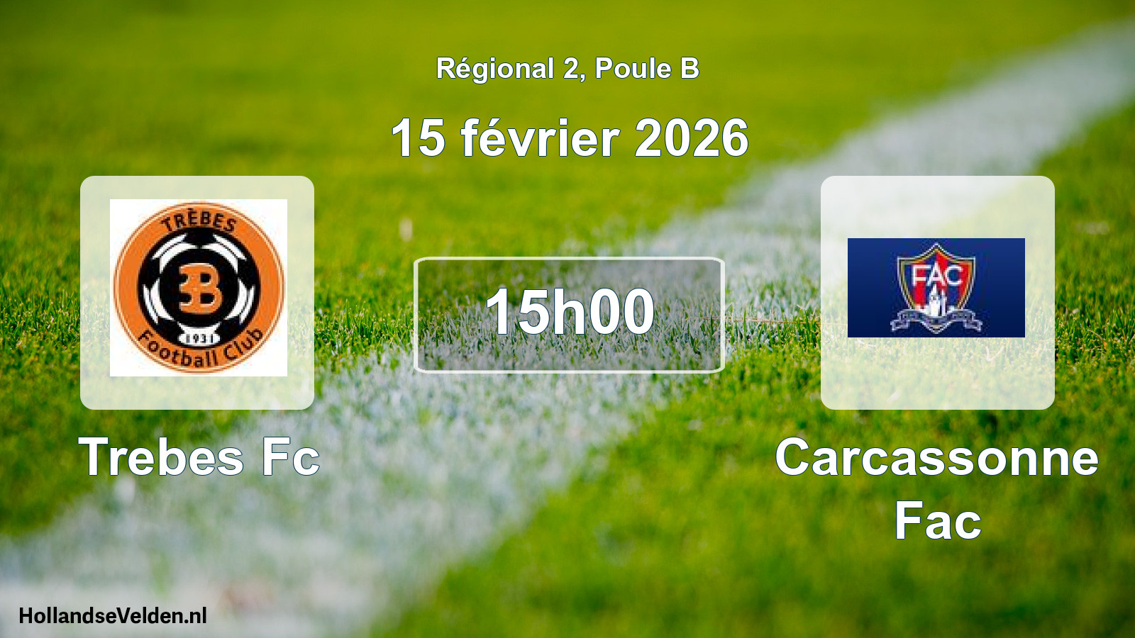 Scheduled Match: Trebes Fc - Carcassonne Fac (15 February 2026)