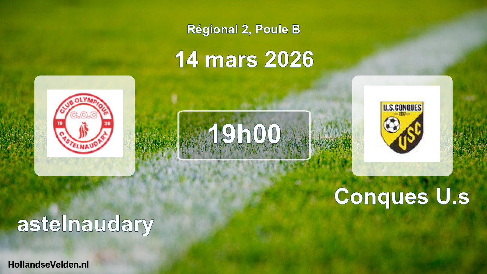 Scheduled Match: Castelnaudary - Conques U.s (14 March 2026)