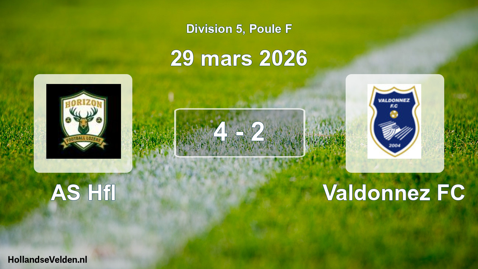 Total number of matches played: AS Hfl - Valdonnez FC 4 - 2 (29 March 2026)