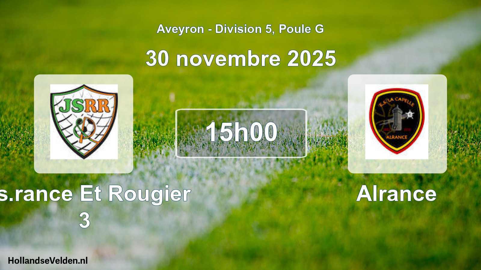 Match programmé: J.s.rance Et Rougier 3 - Alrance (30 novembre 2025)