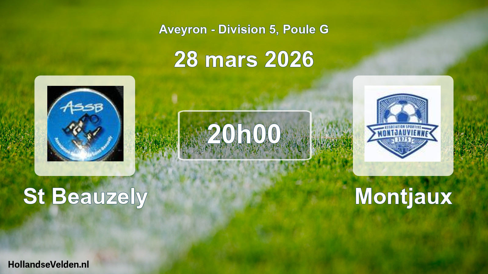 Scheduled Match: St Beauzely - Montjaux (28 March 2026)